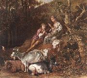 Landscape with Shepherdess Shepherd Playing Flute (detail) ad, POTTER, Paulus